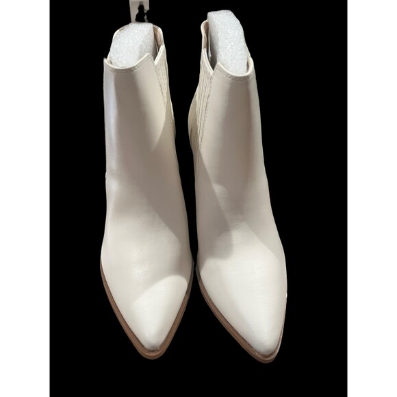 Laicigo Chunky Heel Ankle Block Slip On Short Chelsea Booties, 6 1/2 - Picture 2 of 9